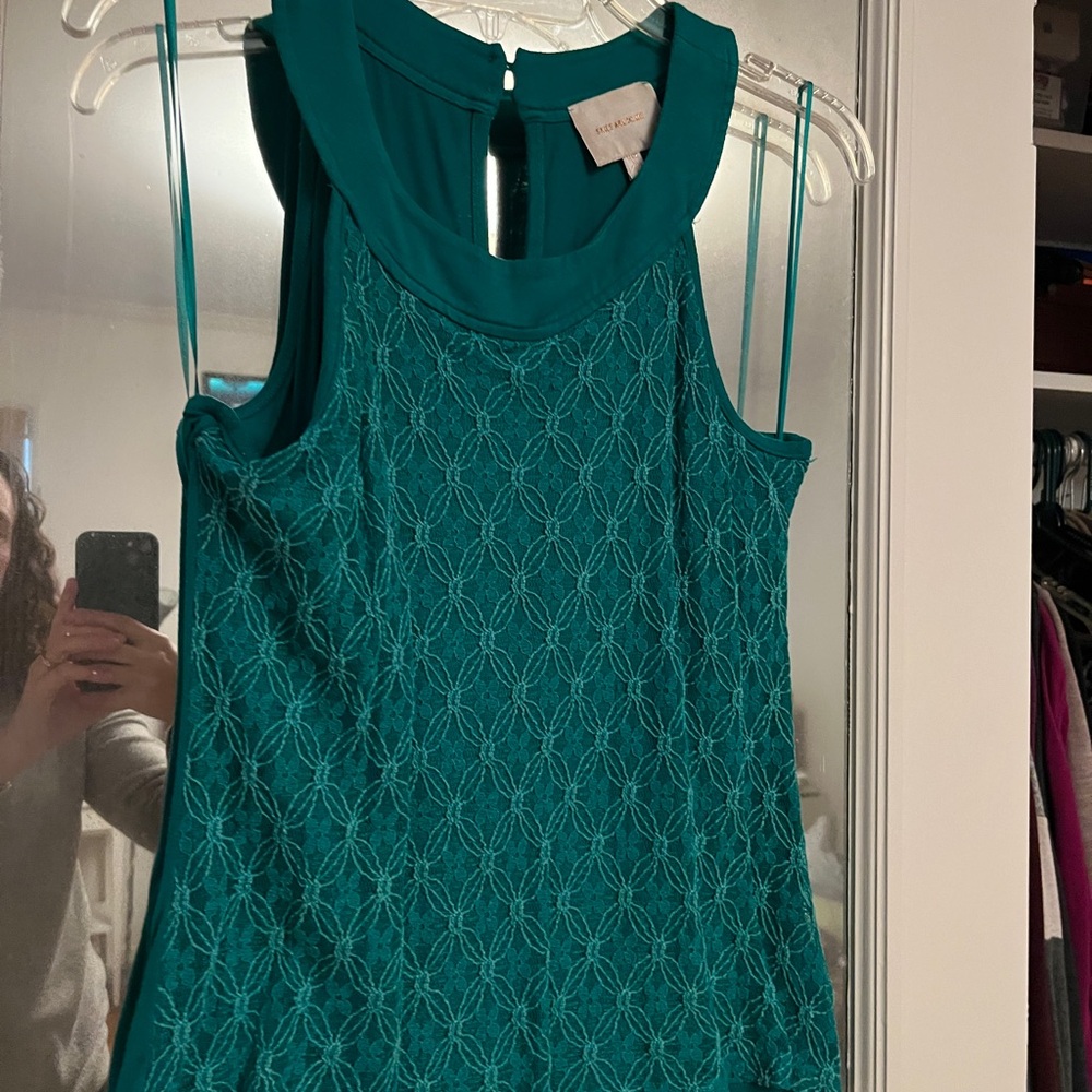 Chic Teal Sleeveless Top